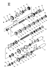 Fig-5 Diagram and Parts List for  Jet Lathe