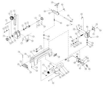 Fig-0 Diagram and Parts List for 719100 Jet Lathe