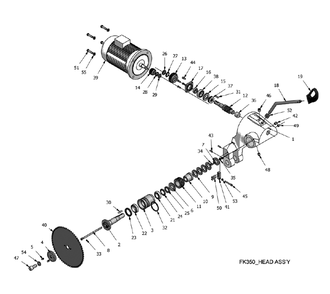 Part Location Diagram of TS-1504131 Jet Socket Head Cap Screw M8x70