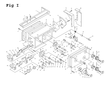 Fig-9 Diagram and Parts List for 321854 Jet Lathe