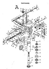 Fig-1 Diagram and Parts List for  Jet Mill