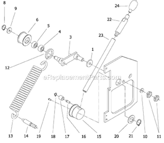 Part Location Diagram of CM9-1039 Jet ROLLER