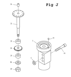 Fig-10 Diagram and Parts List for 321127 Jet Lathe