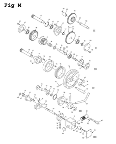 Fig-13 Diagram and Parts List for 321854 Jet Lathe