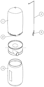 Part Location Diagram of 708636F Jet 30 Micron Bag Filter Kit