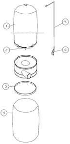 Page D Diagram and Parts List for Series Jet Dust Collector