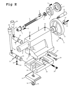 Fig-9 Diagram and Parts List for 892464 Jet Lathe