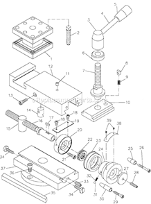 Part Location Diagram of GH1440W-CPA Jet Compound Assembly