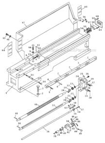 Part Location Diagram of ZX-01104A Jet Bed