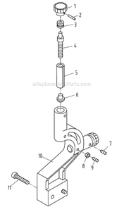 Page Q Diagram and Parts List for  Jet Lathe