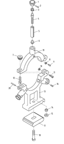 Page R Diagram and Parts List for  Jet Lathe
