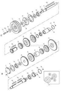 Part Location Diagram of 4209 Jet Gear