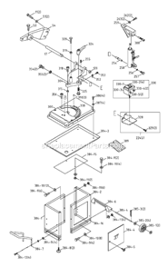Page D Diagram and Parts List for 414457 Jet Band Saw