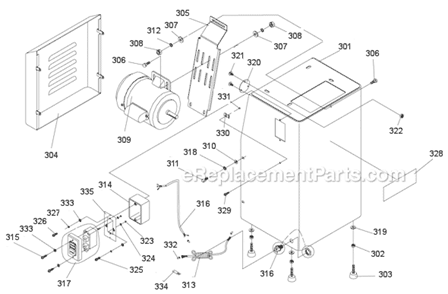 Page B Diagram and Parts List for 414600 Jet Sander Polisher