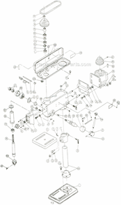 Page A Diagram and Parts List for  Jet Drill Press