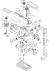 Part Location Diagram of JT9-10702112 Jet TABLE