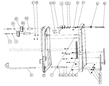 Page L Diagram and Parts List for 707400 Jet Planer Jointer
