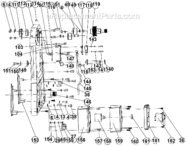 Page C Diagram and Parts List for 707400 Jet Planer Jointer