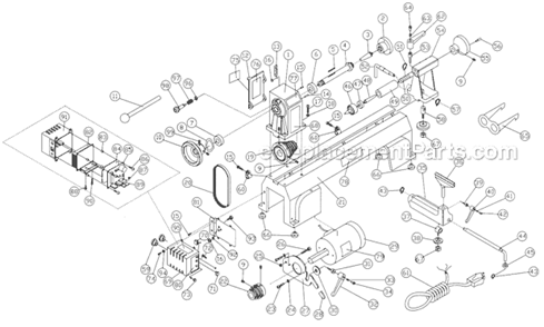 Part Location Diagram of JMLVS-83 Jet Controller Assembly