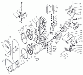 Part Location Diagram of JT9-KP080818 Jet GUIDE BLOCK