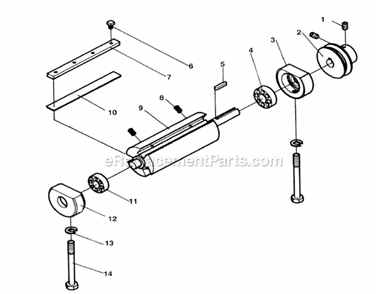 Page B Diagram and Parts List for  Jet Planer Jointer
