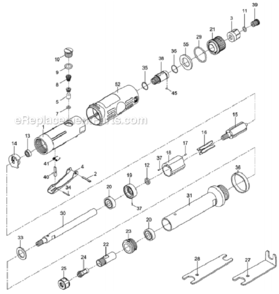 Part Location Diagram of JT9-51223F Jet LOCK NUT