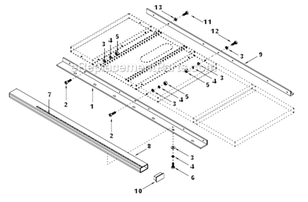 Part Location Diagram of JT9-XF2-207 Jet SCALE (52