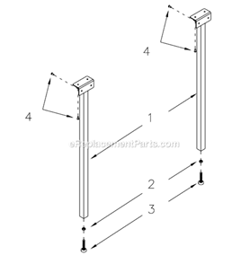 Page F Diagram and Parts List for  Jet Table Saw