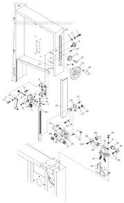 Page C Diagram and Parts List for 708749B Jet Band Saw