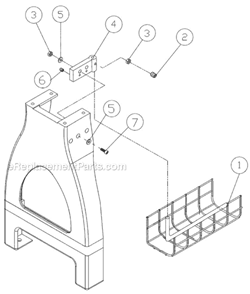 Page E Diagram and Parts List for 2007 Jet Lathe