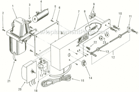 Page A Diagram and Parts List for TPFA-18 350085 Jet Power Feeder