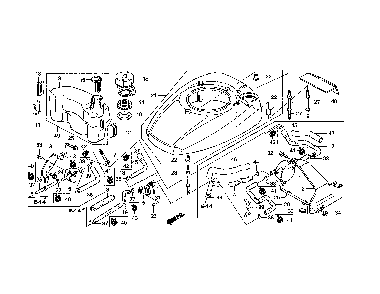 Fan cover Diagram and Parts List for  Jonsered Lawn Mower