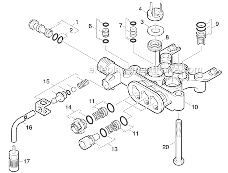 Page B Diagram and Parts List for G 2000 MK 11336210 Karcher Pressure Washer