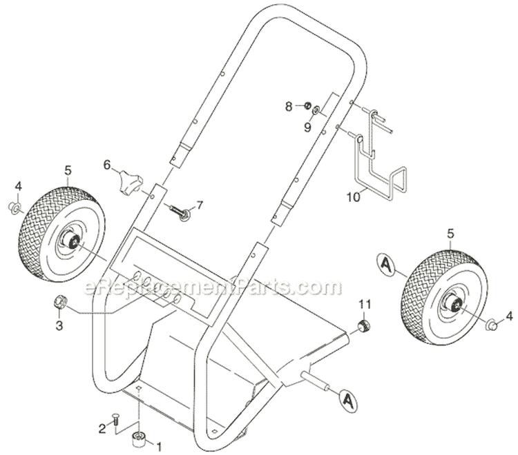 Page A Diagram and Parts List for G 2500 HT 1.194-307.0 Karcher Pressure Washer