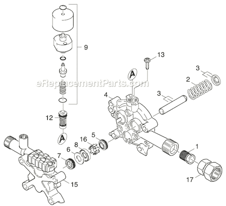 Page C Diagram and Parts List for G 2500 HT 1.194-307.0 Karcher Pressure Washer