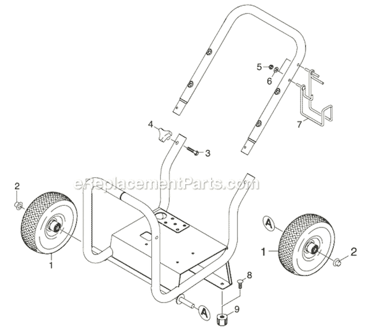 Page A Diagram and Parts List for G 2600 OR 1.194-506.0 Karcher Pressure Washer