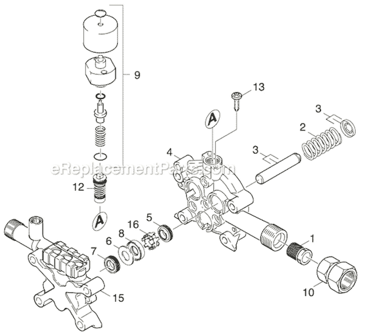 Page C Diagram and Parts List for G 2600 OR 1.194-506.0 Karcher Pressure Washer