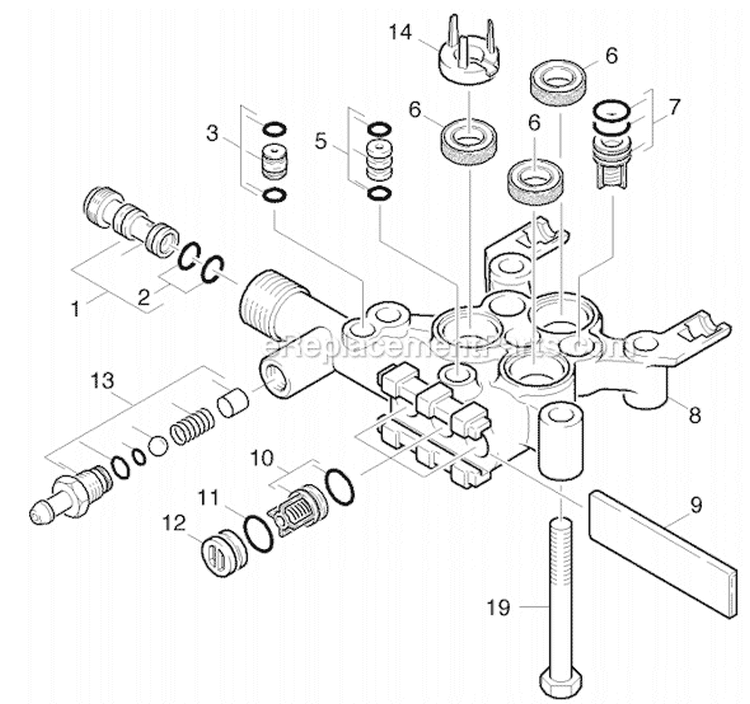Page B Diagram and Parts List for G 2600 PH 11944050 Karcher Pressure Washer