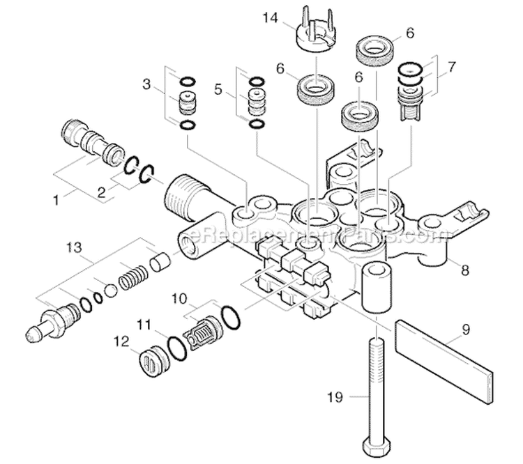 Page D Diagram and Parts List for G 2600 PH 11944050 Karcher Pressure Washer