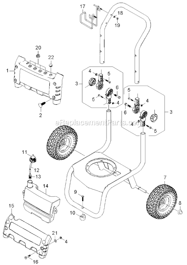 Page A Diagram and Parts List for G 2600 VH 11944040 Karcher Pressure Washer