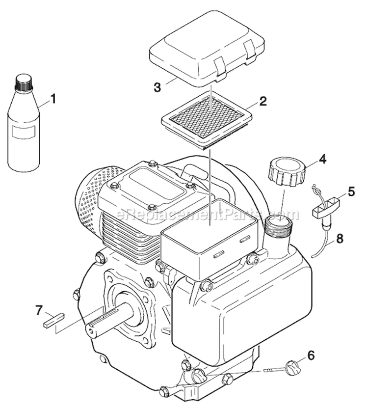 Page E Diagram and Parts List for G 2800 OH 1.194-510.0 Karcher Pressure Washer