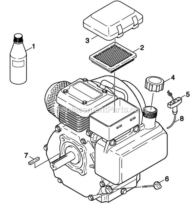 Engine Diagram and Parts List for G 3050 OH 11945150 Karcher Pressure Washer
