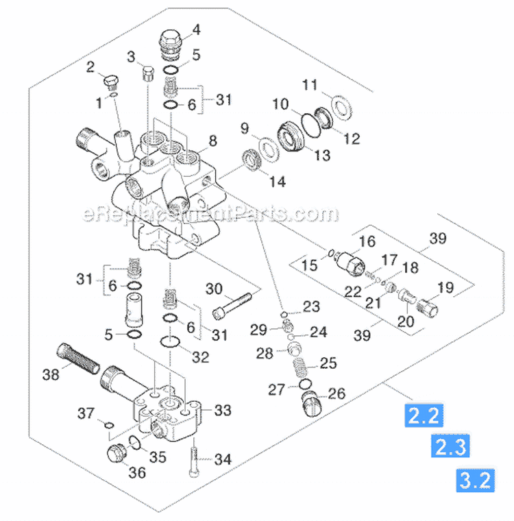Page B Diagram and Parts List for G 4000 SH 18104000 Karcher Pressure Washer