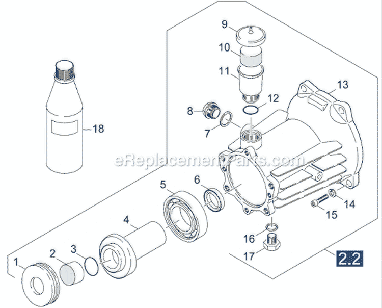 Page F Diagram and Parts List for HD 3600 DH 1.810-934.0 Karcher Pressure Washer