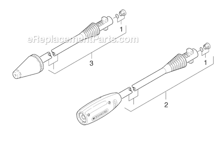 Page F Diagram and Parts List for 16015100 Karcher Pressure Washer