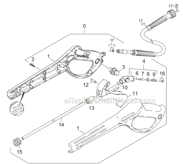 Page M Diagram and Parts List for K 1800 IB 1.133-121.0 Karcher Pressure Washer