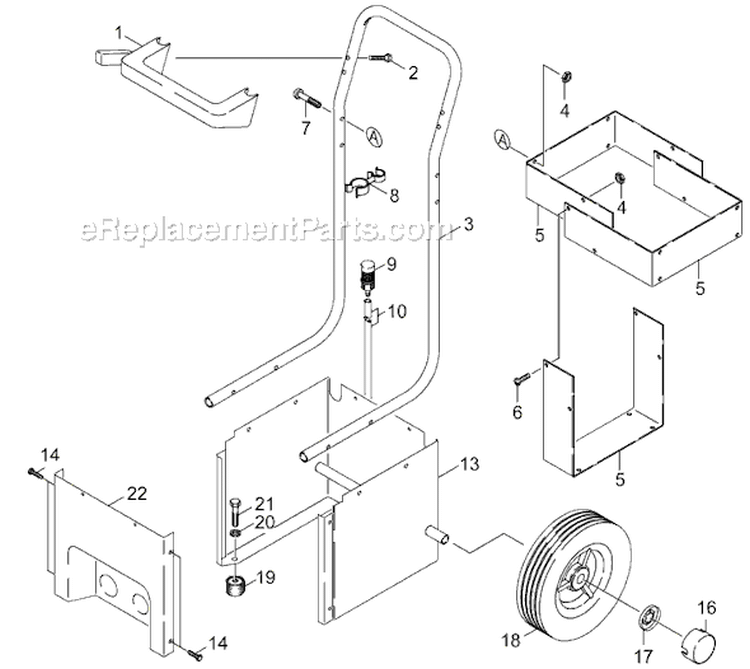 Page A Diagram and Parts List for K 2000 GM 1.050-920.0 Karcher Pressure Washer