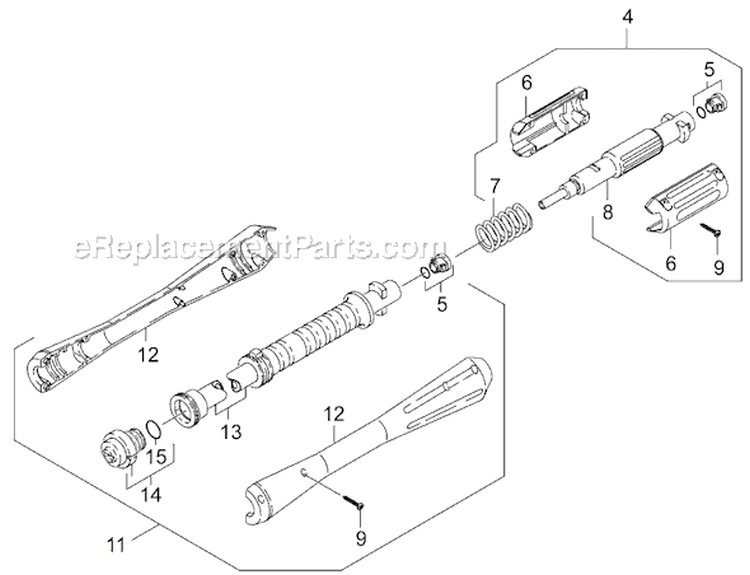 Page J Diagram and Parts List for K 2000 GM 1.050-920.0 Karcher Pressure Washer