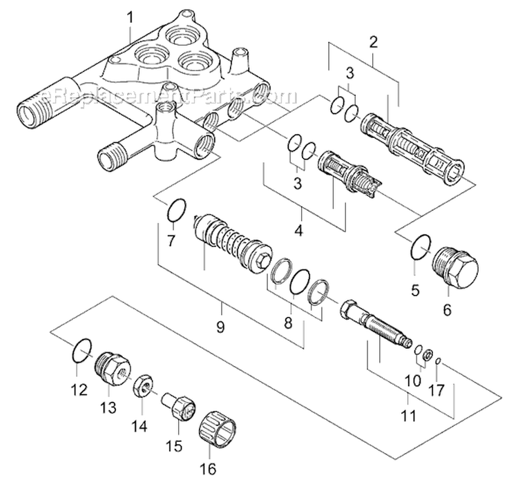 Page E Diagram and Parts List for K 2000 G 1.884-672.0 Karcher Pressure Washer