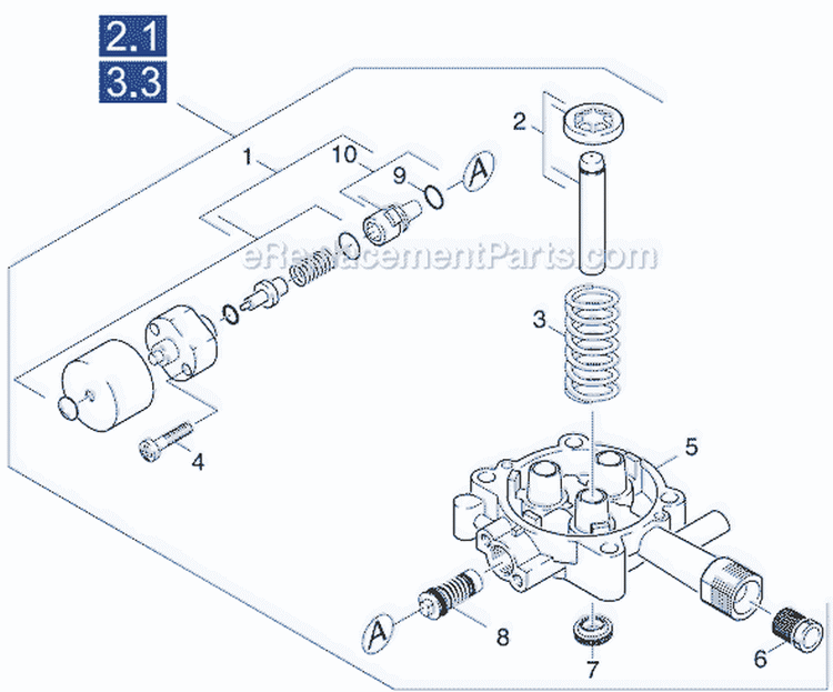 Page C Diagram and Parts List for K 2200 G 1.133-115.0 Karcher Pressure Washer